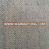 Diamond design wool worsted fancy suiting fabric for men's jackets